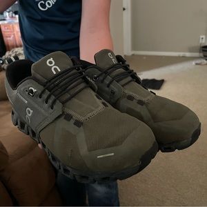 On cloud waterproof shoes worn very little